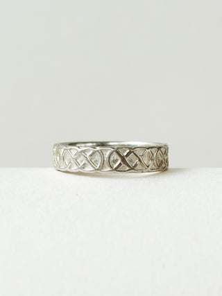 Intricate Silver Ring | 925 Silver | Size H | 1.89g