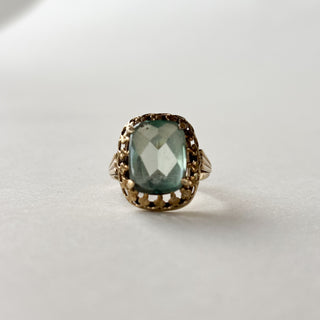 Synthetic Chrysoberyl Ring | 9ct Gold | Size J | 3.32g