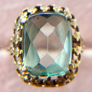Synthetic Chrysoberyl Ring | 9ct Gold | Size J | 3.32g