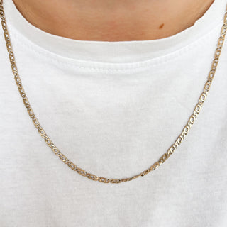 Double Curb Flat Chain – 9ct Gold | 10.17g | 22" inch