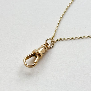 Albert Charm Necklace – 9ct Gold | 2.41g | 18" Fine Cable Link Chain