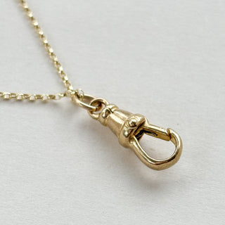 Albert Charm Necklace – 9ct Gold | 2.41g | 18" Fine Cable Link Chain
