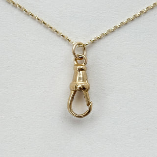 Albert Charm Necklace – 9ct Gold | 2.41g | 18" Fine Cable Link Chain