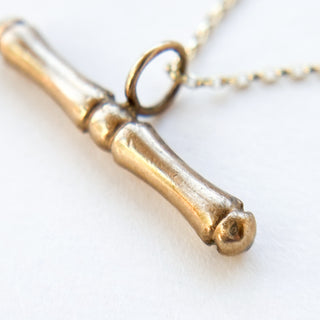 90s Medium T-Bar Necklace – 9ct Gold | 1.88g | 18" Fine Cable Link Chain