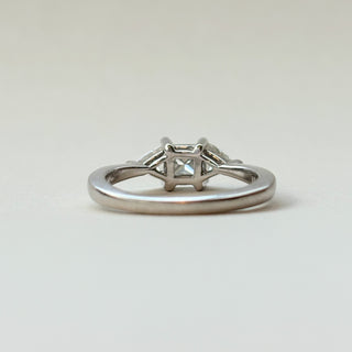 3 Stone Princess and Trillion Cut Ring