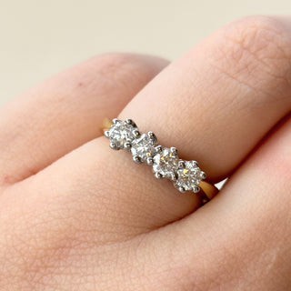 A Timeless Classic – Four-Stone Diamond Eternity Rin