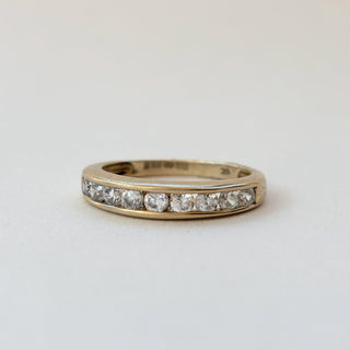 Channel-Set Half Eternity Ring | 9ct Gold | 2g | Size M