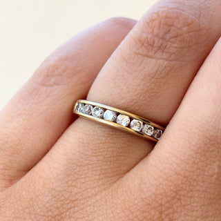 Channel-Set Half Eternity Ring | 9ct Gold | 2g | Size M