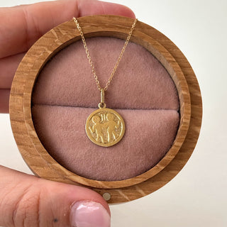 Gemini Zodiac Medal – 8ct Gold | 2.6g | 9ct Gold 18" Chain
