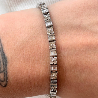 Natural Diamond White Gold Tennis Bracelet | 3.6ct | 21.3g | RNV €11,500