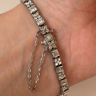 Natural Diamond White Gold Tennis Bracelet | 3.6ct | 21.3g | RNV €11,500