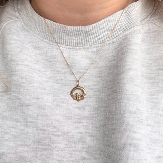 Claddagh Pendant | 9ct Gold | 18mm | 18" Cable Chain | 2.6g