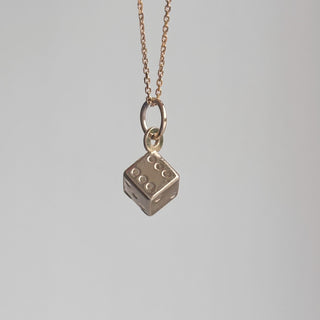 9ct Gold Dice | 9ct | 1.8g with Curb Chain | 3D Design