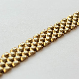 Panther Link Bracelet | 9ct Gold | 12.85g | 7" | 5-Link Wide