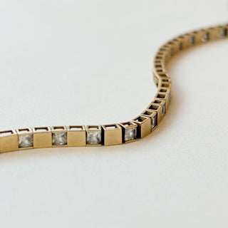 Tennis Bracelet | 9ct Gold | 8g | 7.5–8" | 8 grams