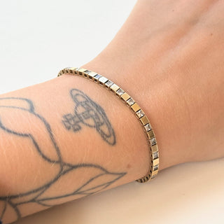 Tennis Bracelet | 9ct Gold | 8g | 7.5–8" | 8 grams