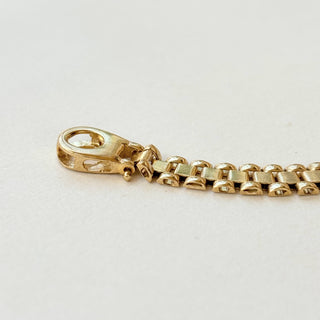 Identity Bracelet | 9ct Gold | 8.10g | 7.5" | Oyster Links | Heavy Lobster Clasp