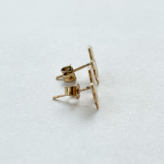 Shamrock Stud Earrings | 9ct Gold | 1mm | 1.09g