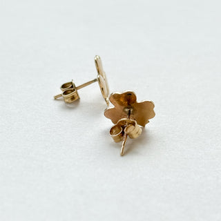 Shamrock Stud Earrings | 9ct Gold | 1mm | 1.09g