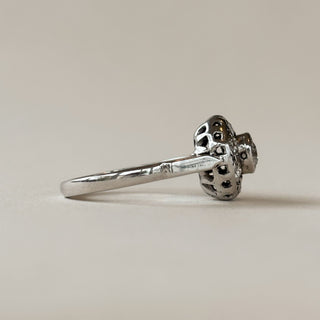 Serious Round Diamond Cluster Ring | 18ct White Gold | 4.9g | Size N½