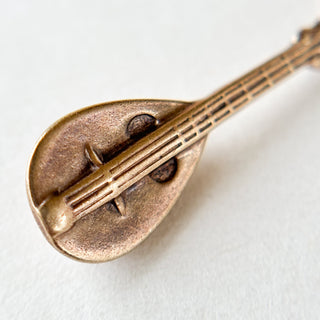 Mandolin Pendant Necklace | 9ct Gold Pendant 0.55g | 18" 9ct Chain | 1.66g Total