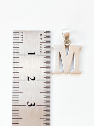 M Initial Pendant | Sterling Silver | 1.59g