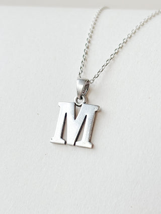 M Initial Pendant | Sterling Silver | 1.59g