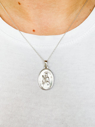 St. Lucy Medal Pendant | Sterling Silver | 3.20g