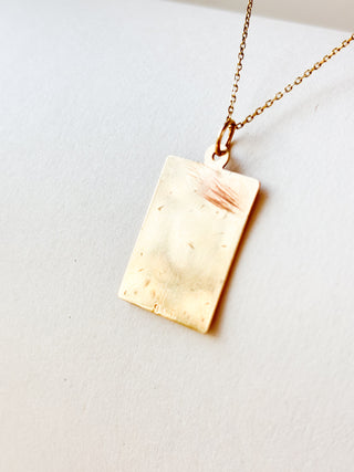 Large Rectangular St. Christopher Medal Pendant | 9ct Gold | 2.91g | 24mm x 16mm