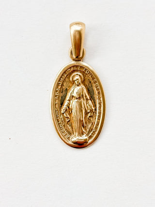 Large Miraculous Medal Pendant | 9ct Gold | 5.04g