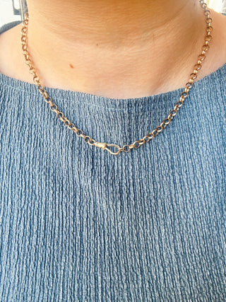 Rolo Link Chain with Albert Clasp | 9ct Gold | 14.91g | 18in