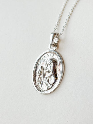 St. Clare Medal Pendant | Sterling Silver | 3.00g