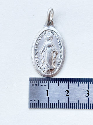Miraculous Medal Pendant | Sterling Silver | 5.16g