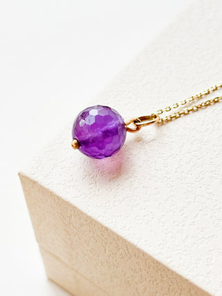 Vintage Faceted Bead Pendant | 9ct Gold | 1.51g