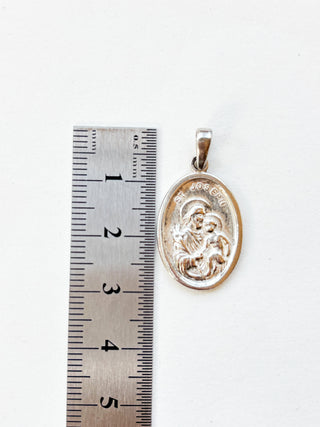 St. Joseph Medal Pendant | Sterling Silver | 3.46g