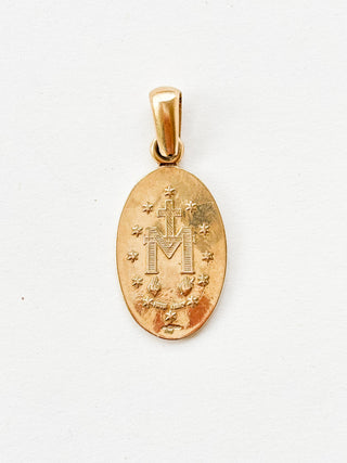 Large Miraculous Medal Pendant | 9ct Gold | 5.04g