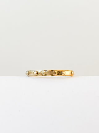 Studded Band Ring | 9ct Gold | 1.51g | Size P
