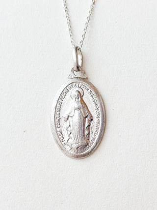 Miraculous Medal Pendant | Sterling Silver | 5.16g