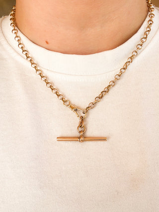 Rolo Link Chain with Albert Clasp | 9ct Gold | 14.91g | 18in