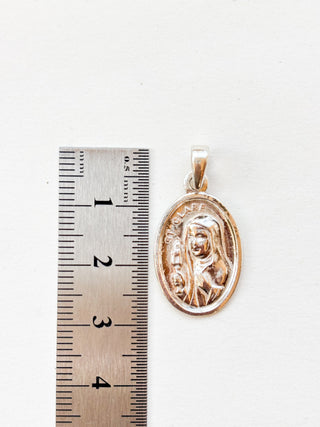 St. Clare Medal Pendant | Sterling Silver | 3.00g