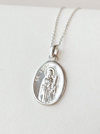 St. Lucy Medal Pendant | Sterling Silver | 3.20g